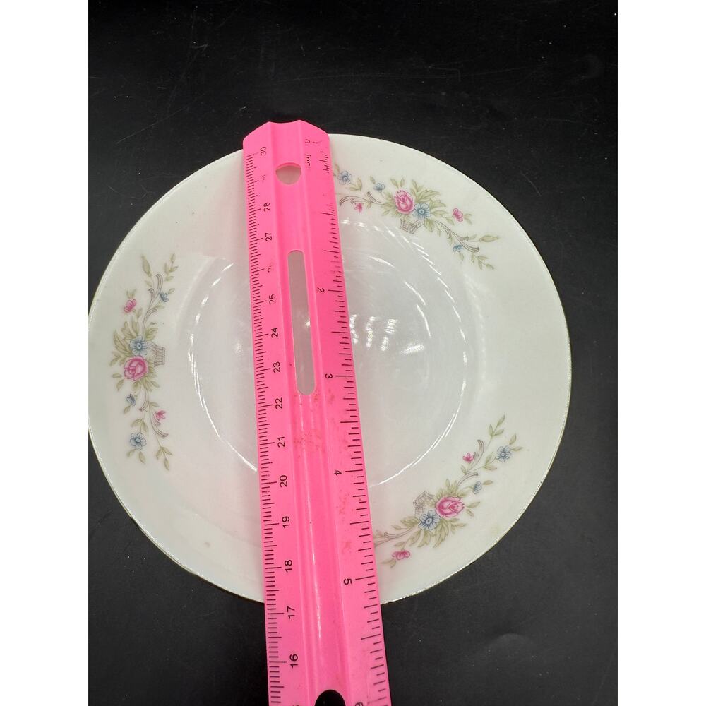 set of 6 Vtg Florenteen Fine China salad Plates Fantasia Pattern Made in Japan - Picture 4 of 4